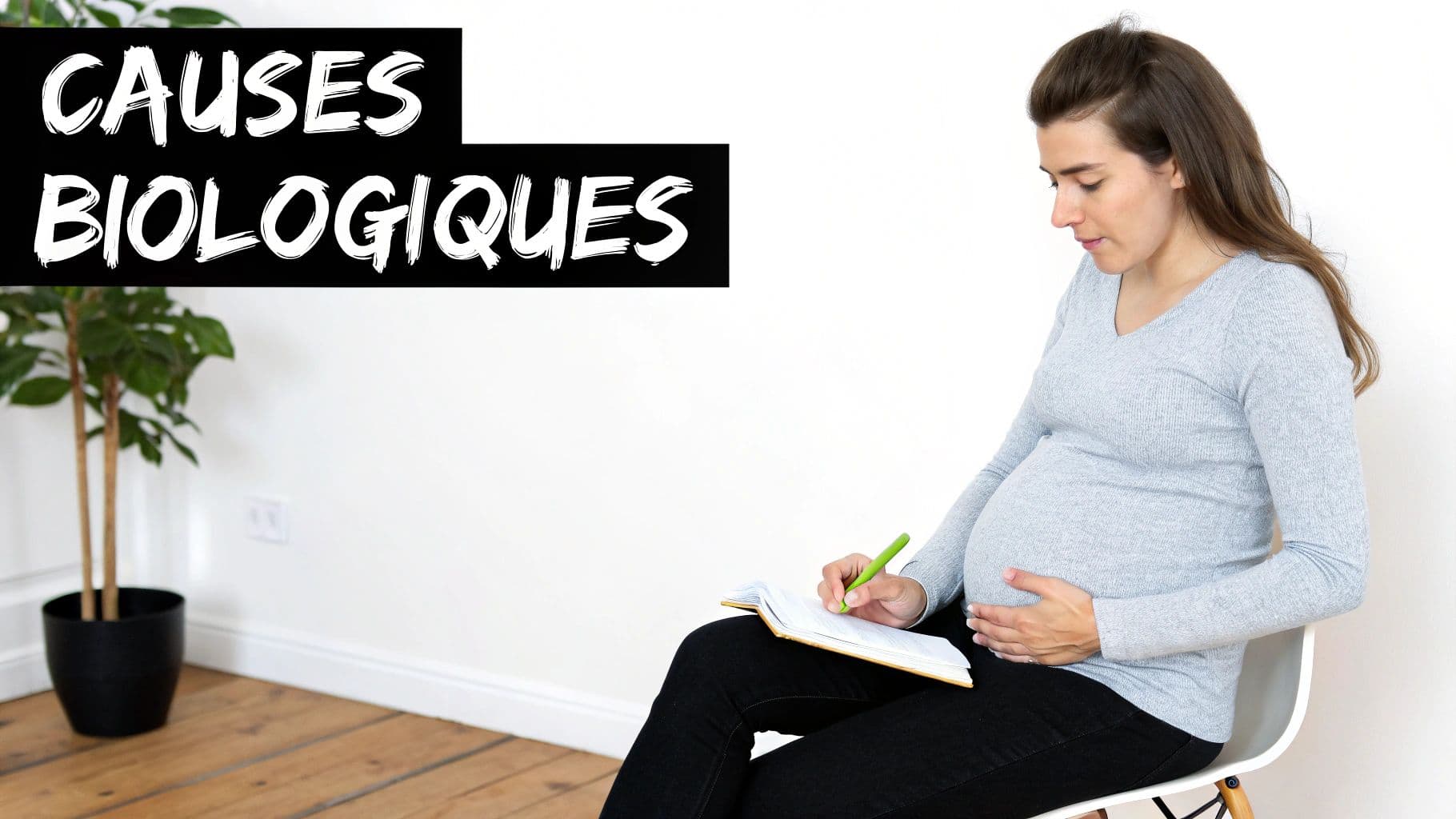 Femme enceinte - causes des nausées de grossesse hCG