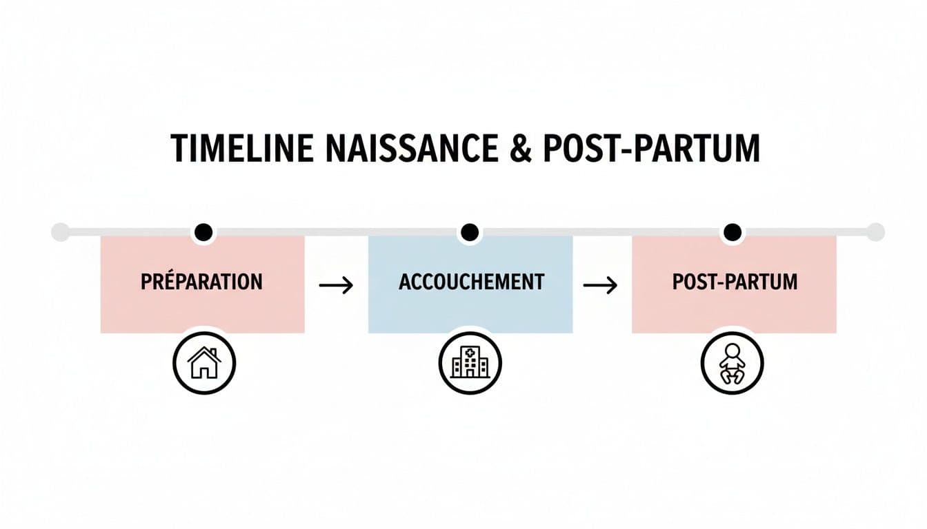 Infographic about naissance & post-partum